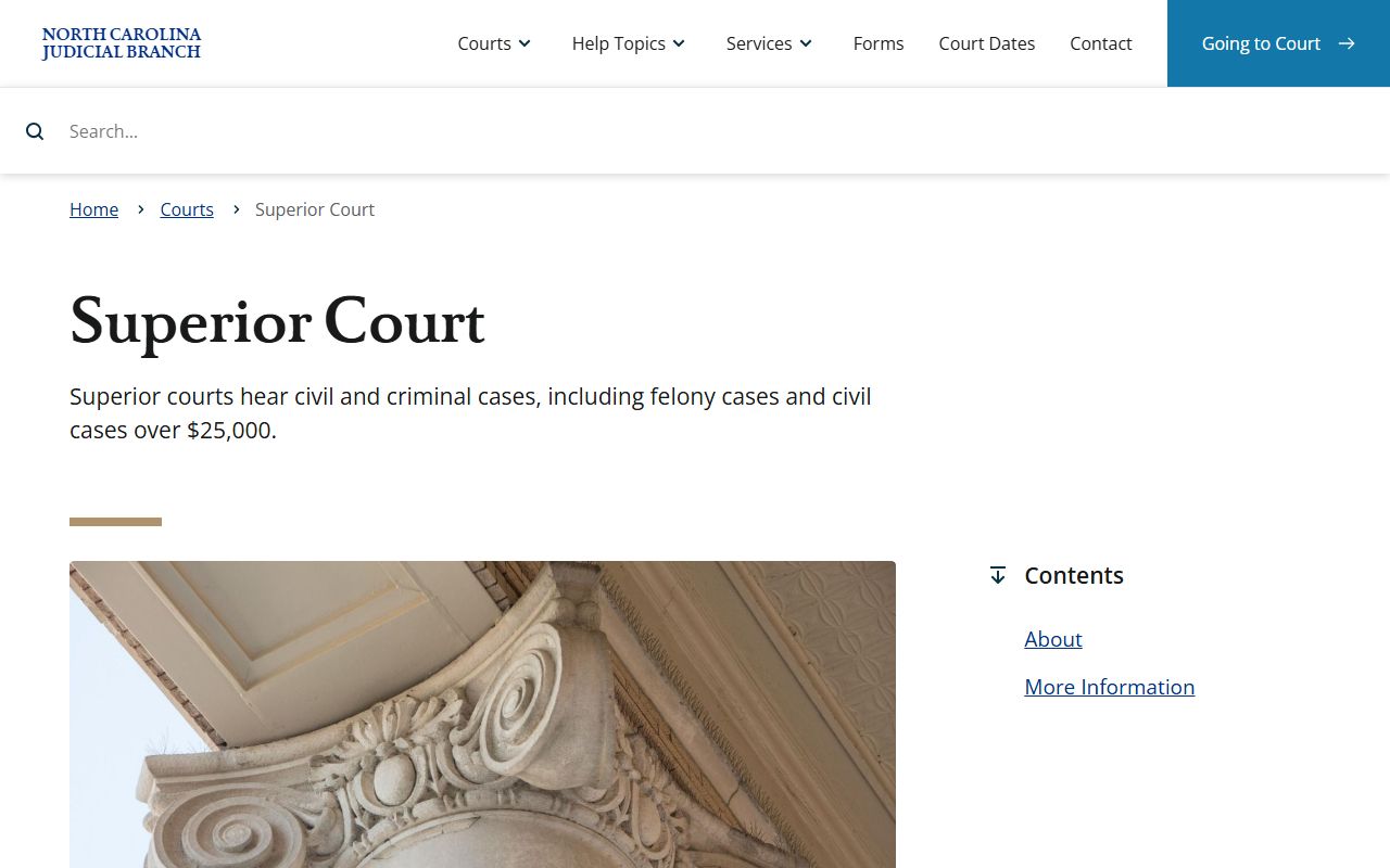 Scotland County court dockets Superior Court overview