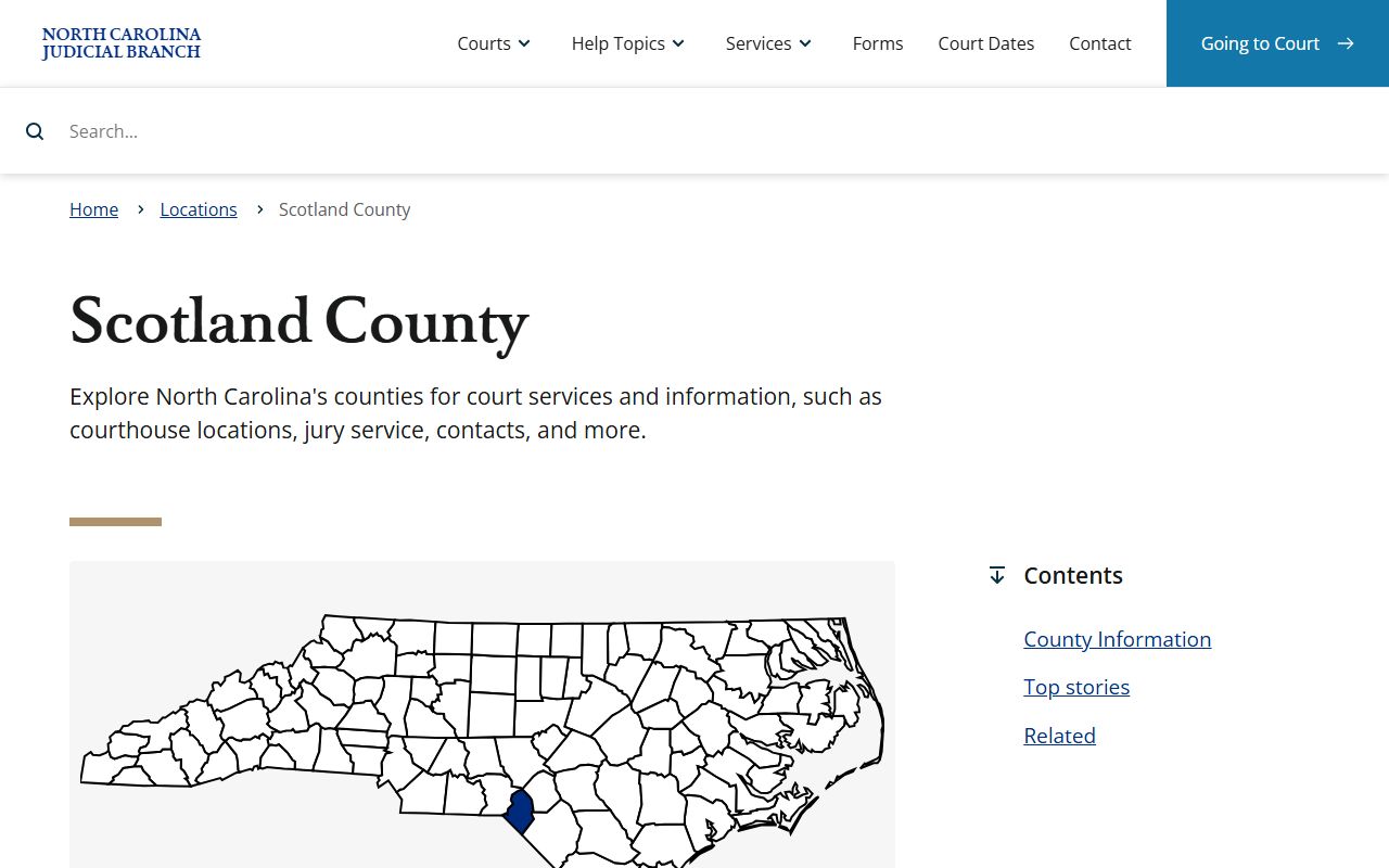 Scotland County court records Judicial Branch county landing page