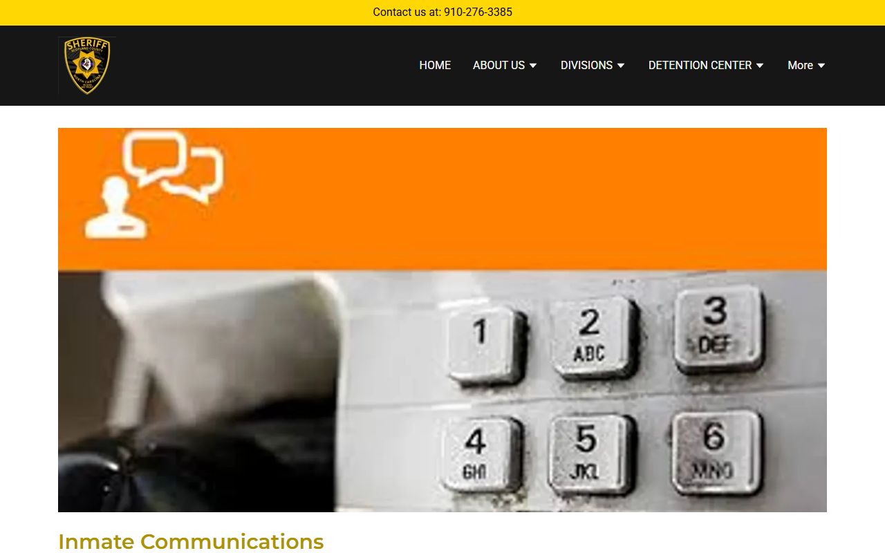 Scotland County inmate records phone and mail rules