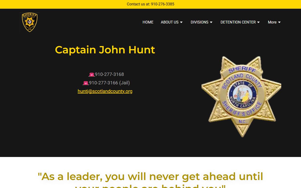 Scotland County inmate records detention center information