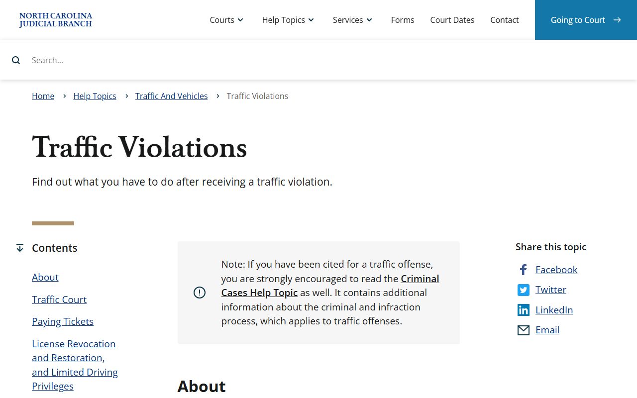 Scotland County traffic court records North Carolina traffic violations help
